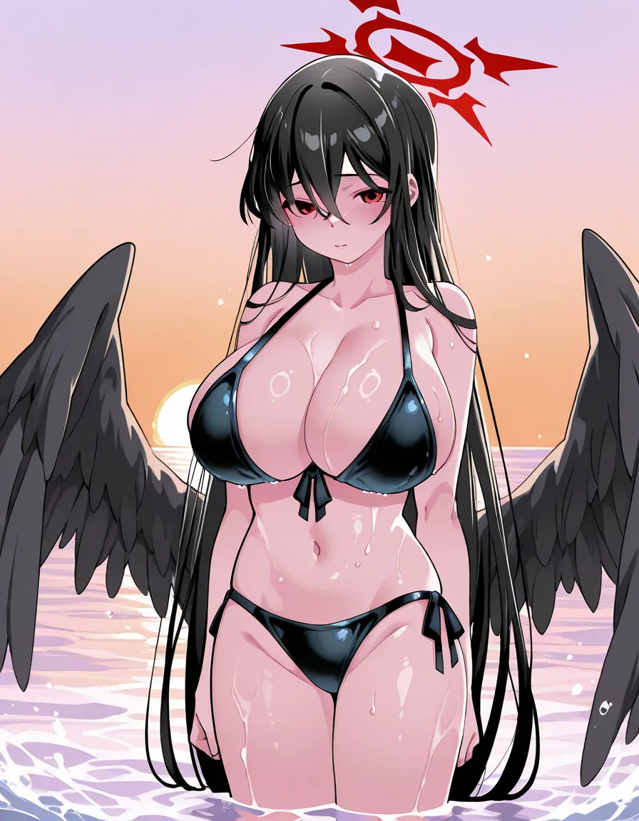 羽川ハスミ エモ海(濡れグラビア)