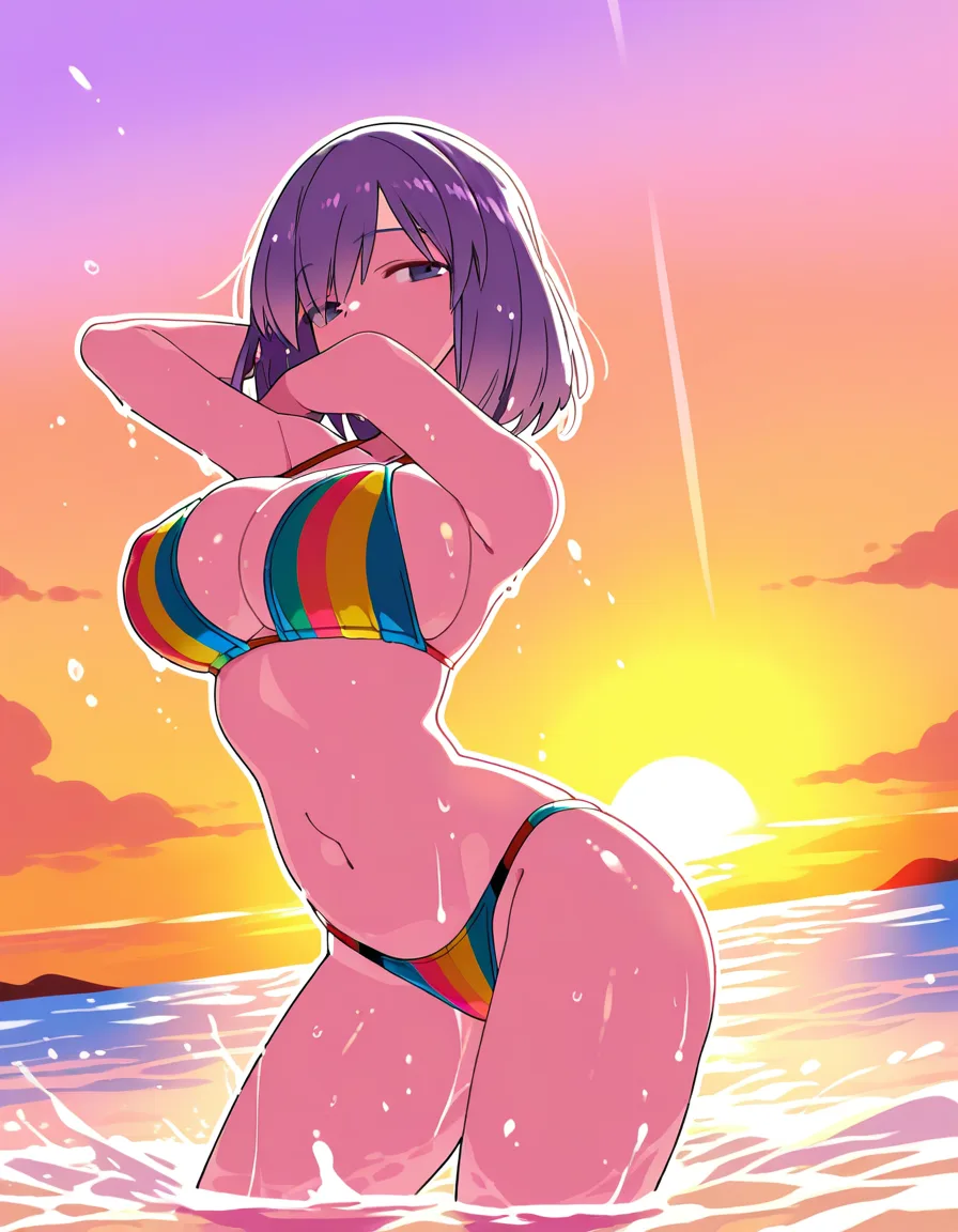 蔚蓝档案 エモ海(濡れグラビア)
