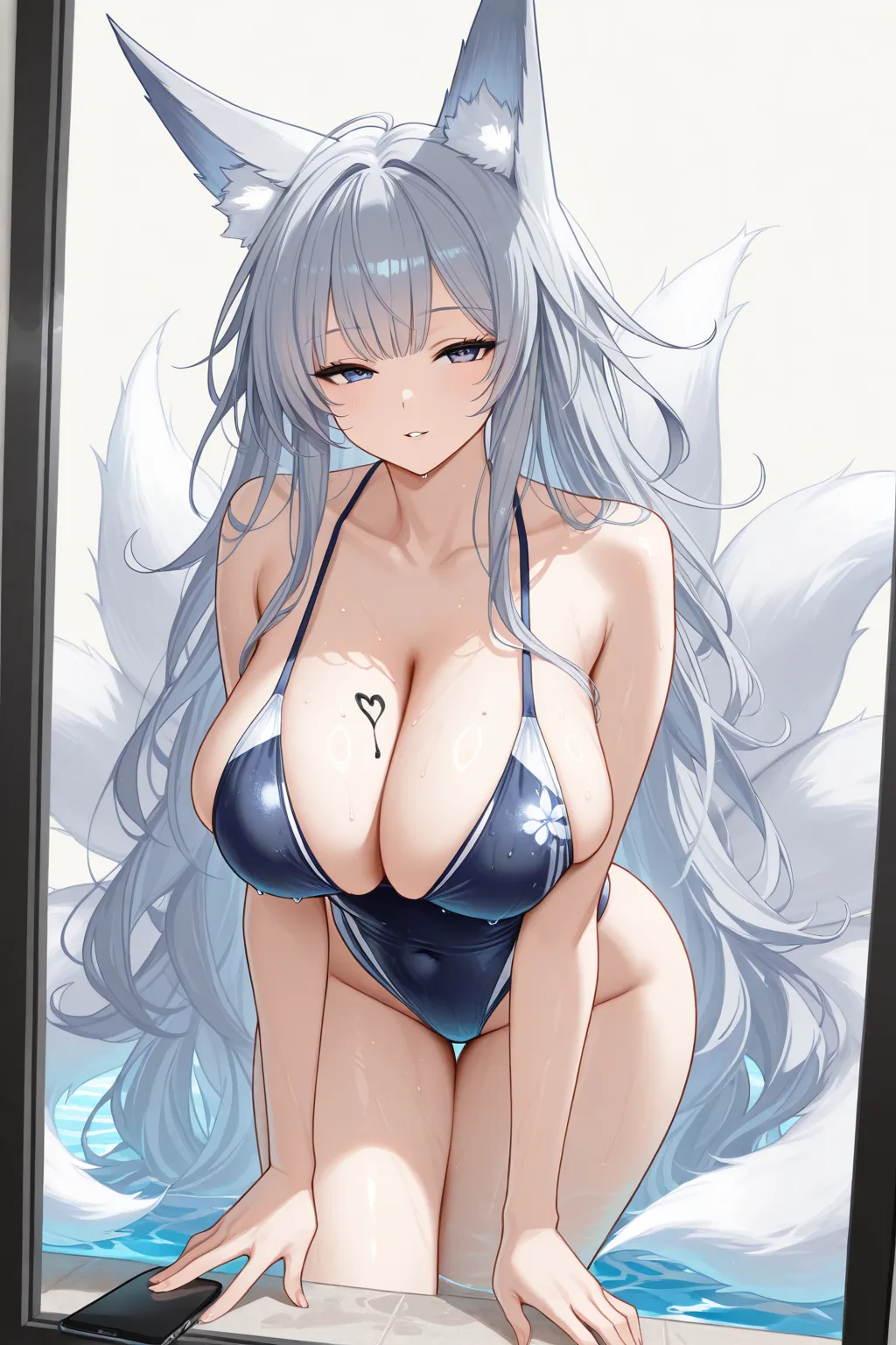 信濃 グラビア立ち(水着)