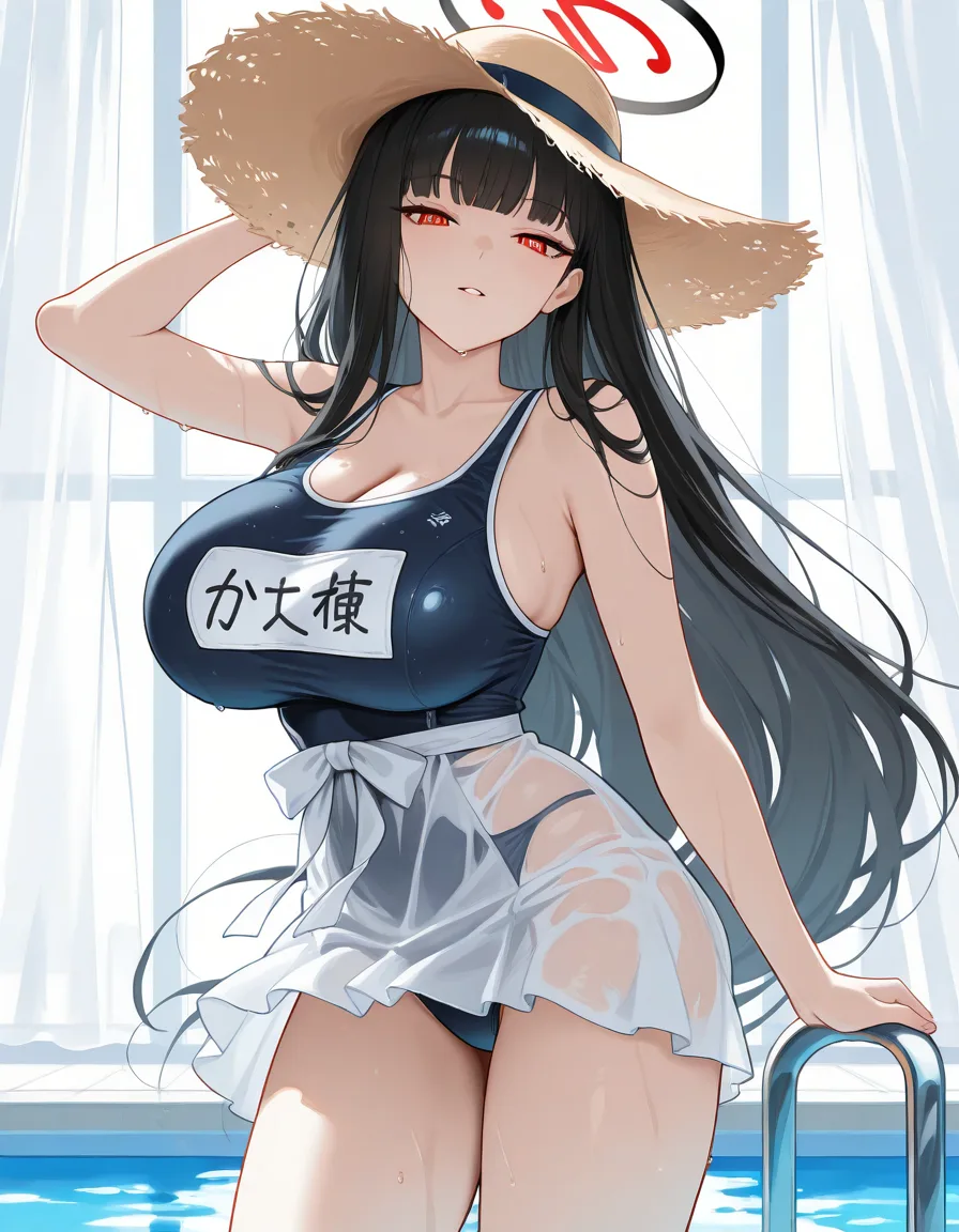 調月リオ スク水