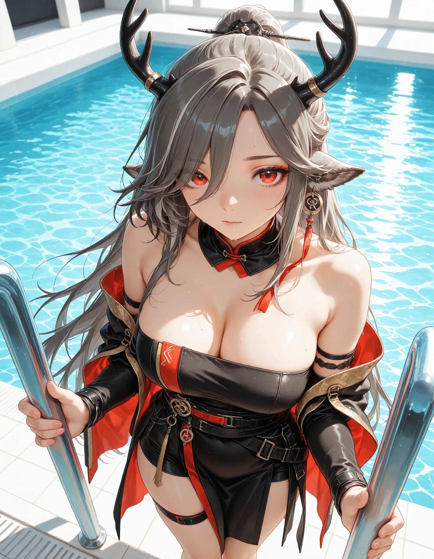 裘白 原作衣装