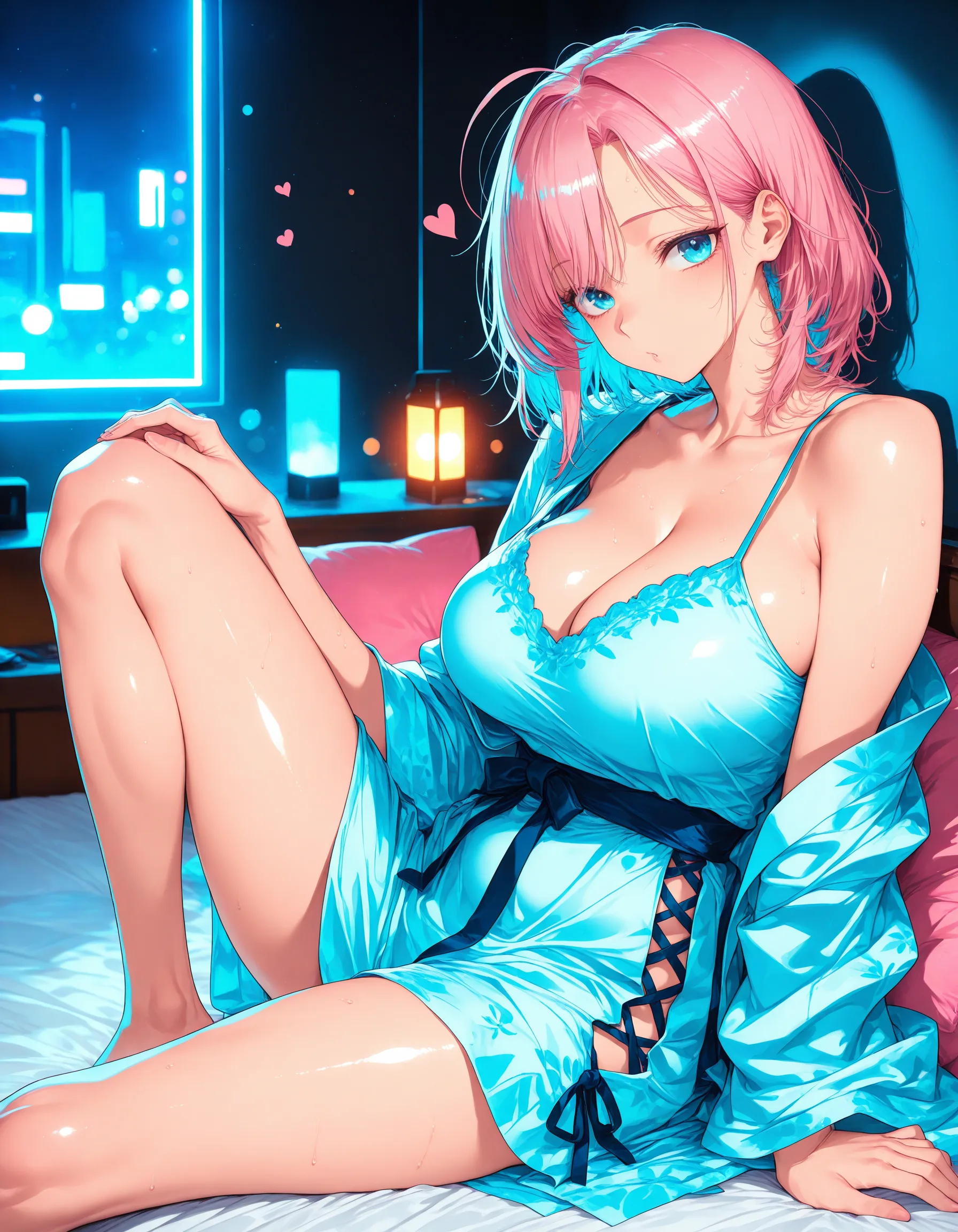 少女 寝起きキャミ