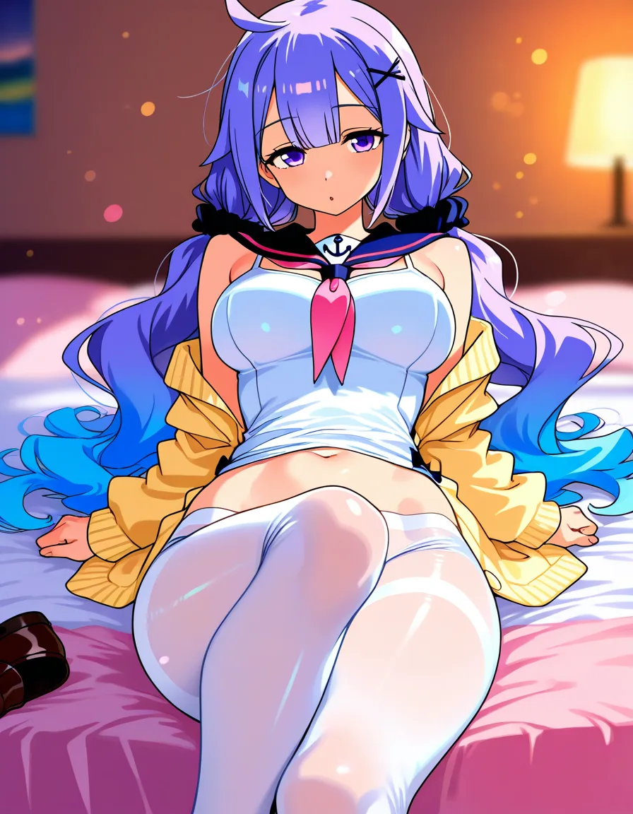 セーラー服 寝起きキャミ