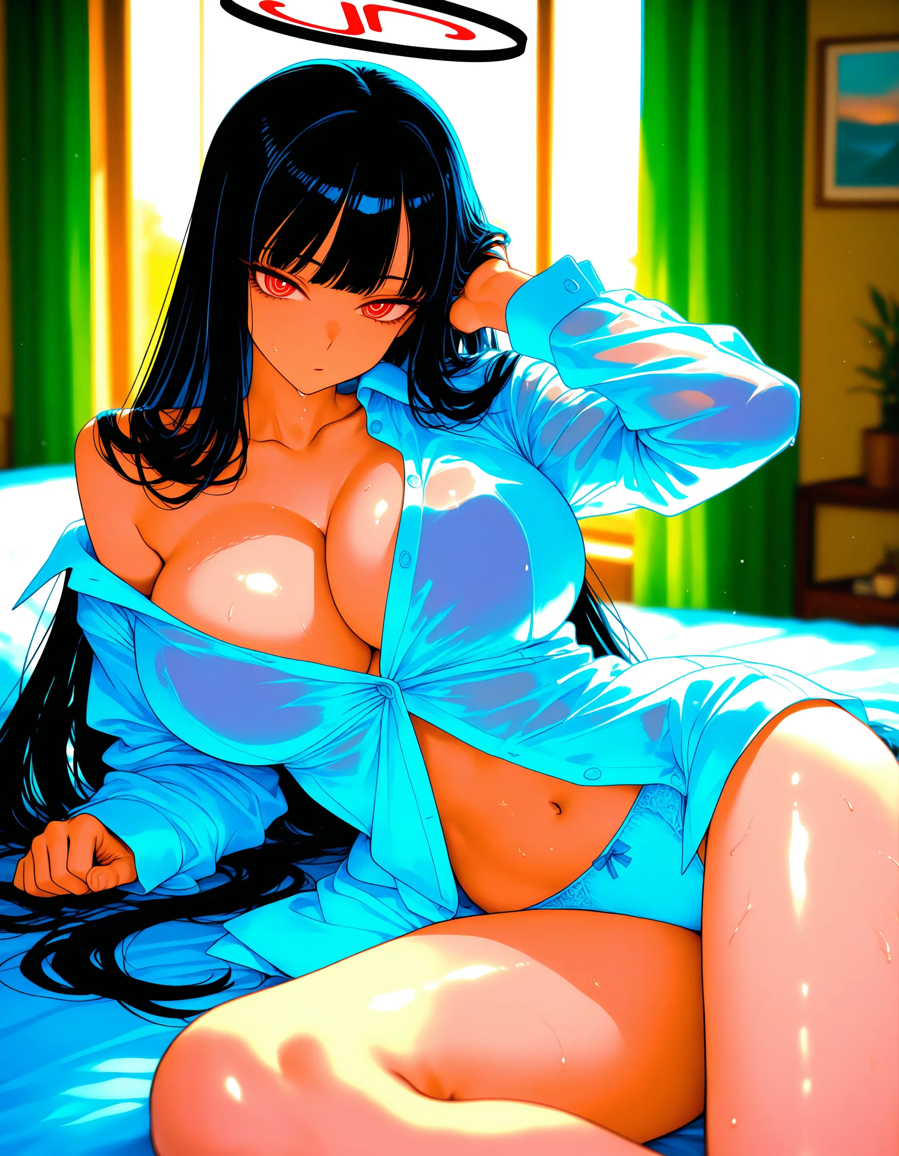 調月リオ 彼シャツ