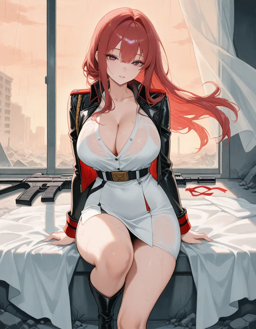 スカーレット 濡れ透けYシャツ